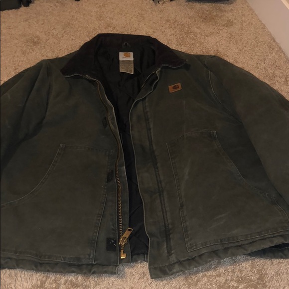 Carhartt Other - GUC Carhartt forest green canvas insulated jacket